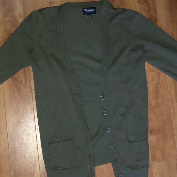 Army green cardigan - Picture 3 of 3